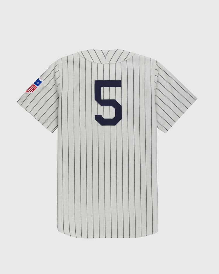 Ebbets Field Flannels New York Black Yankees 1942 Authentic Wool Home Baseball Jersey