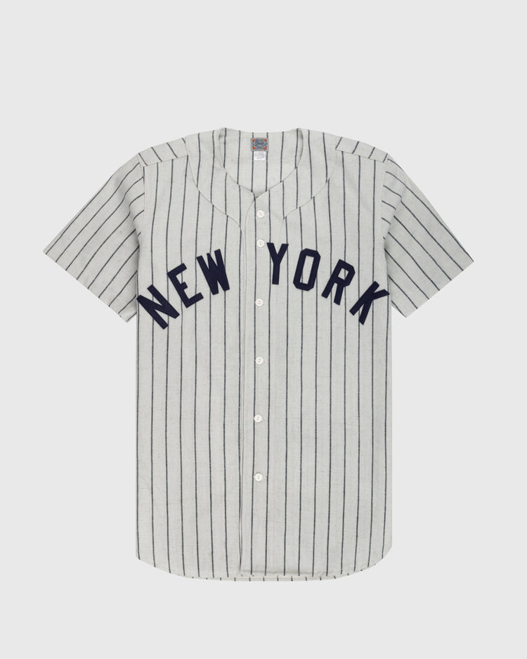 ebbets field flannels New York Black Yankees 1942 Authentic Wool Home Baseball Jersey