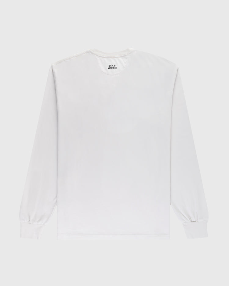 Ebbets Field Flannels New York Black Yankees Embroidered 'NY' Long Sleeve Pocket Tee