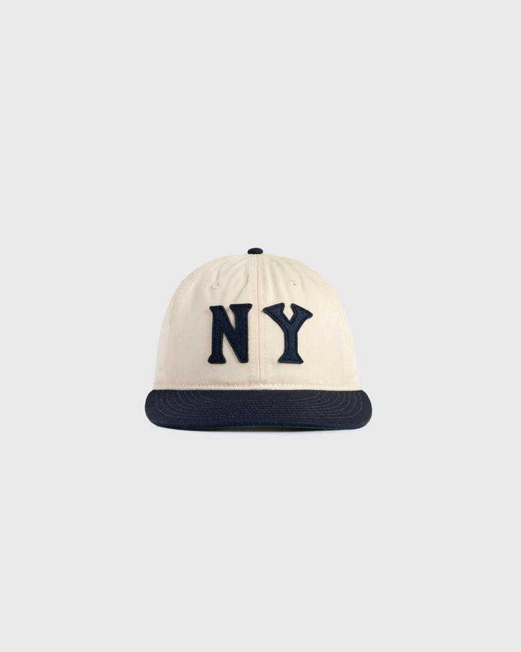 ebbets field flannels New York Black Yankees Felt 'NY' Cotton Twill Ballcap