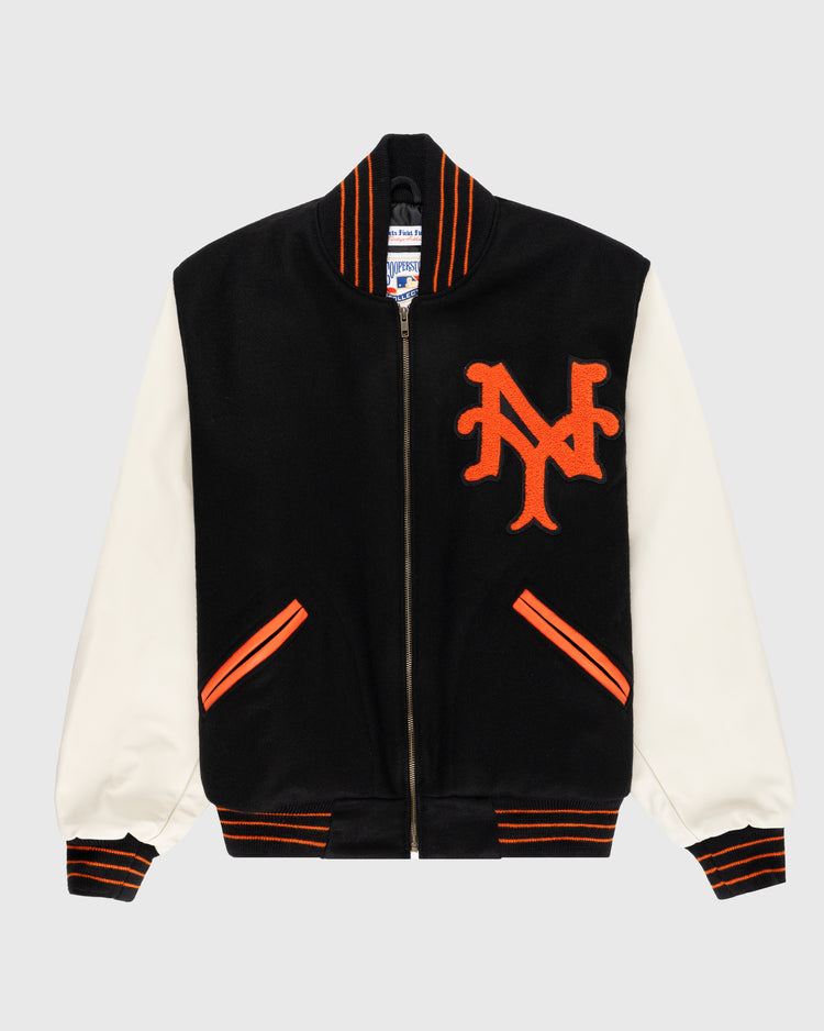 ebbets field flannels New York Giants 1951 Authentic Wool & Leather Varsity Jacket