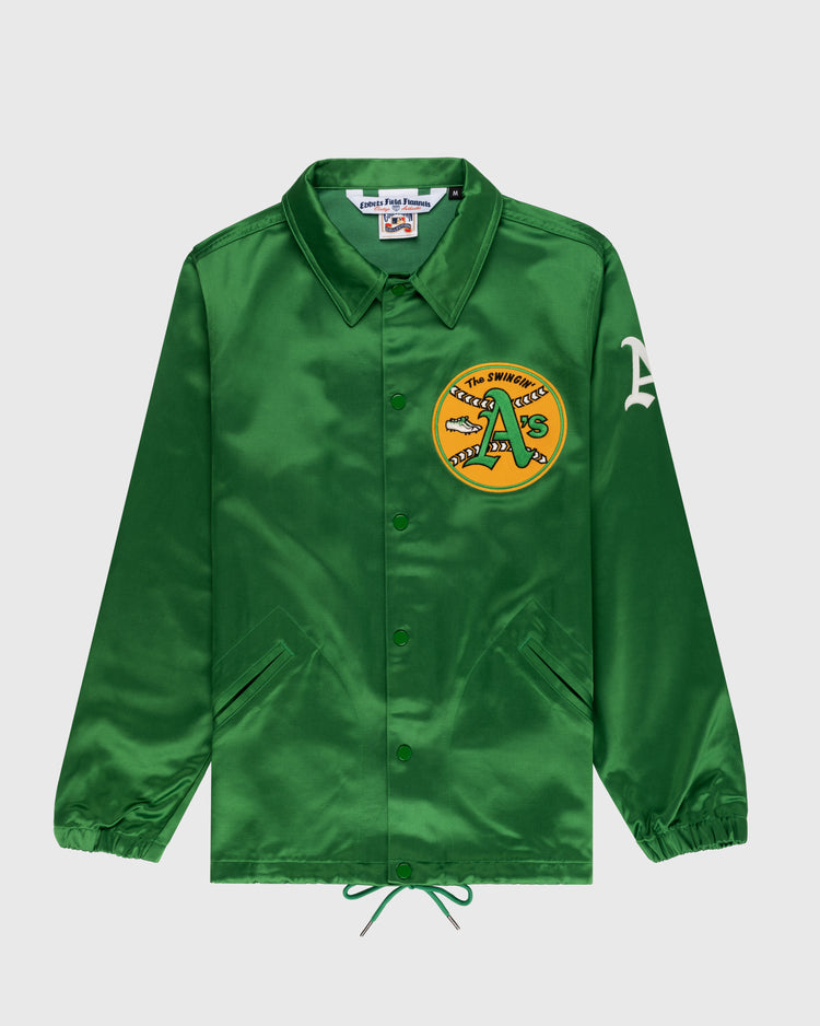 ebbets field flannels Oakland Athletics 1971 Authentic Satin Windbreaker Jacket
