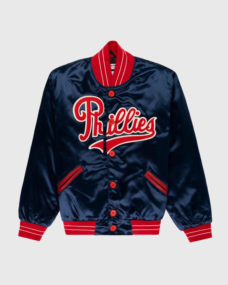 ebbets field flannels Philadelphia Phillies 1937 Authentic All Satin Varsity Jacket