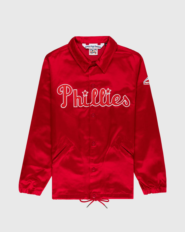 ebbets field flannels Philadelphia Phillies 1950 Satin Windbreaker Jacket