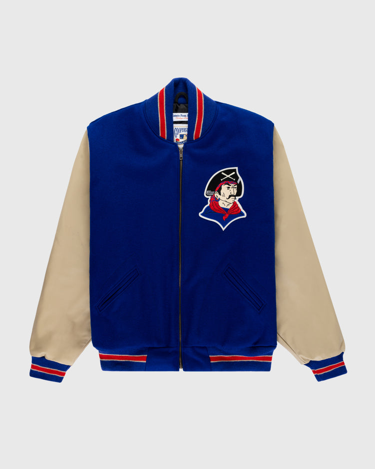 ebbets field flannels Pittsburgh Pirates 1945 Authentic Wool & Leather Varsity Jacket