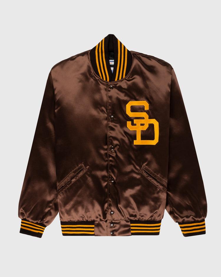 ebbets field flannels San Diego Padres 1969 Authentic All Satin Varsity Jacket