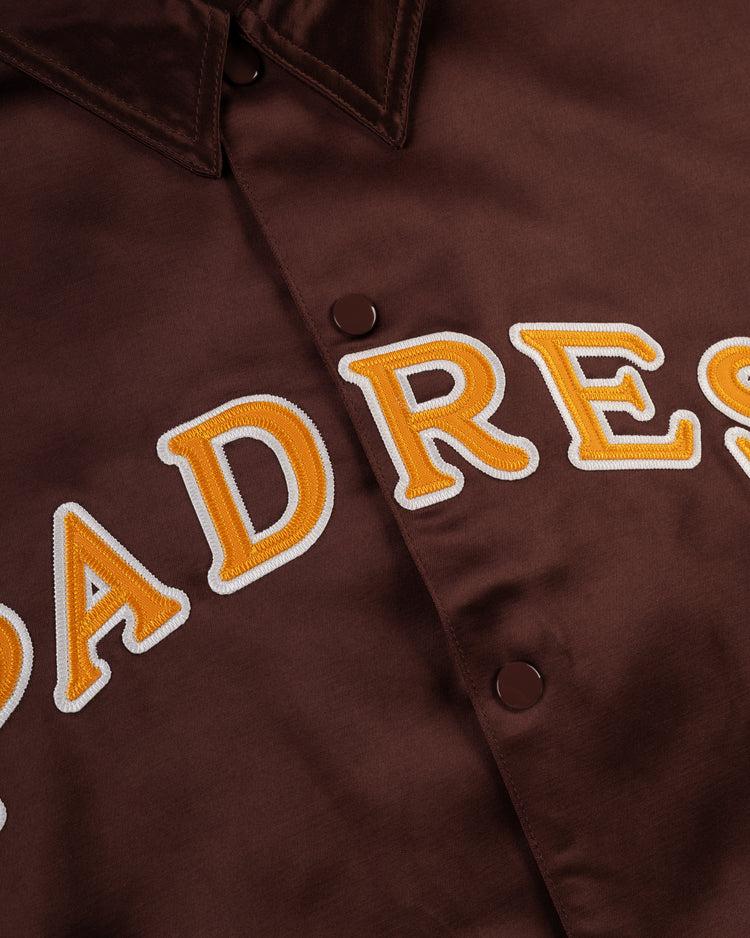 Ebbets Field Flannels San Diego Padres 1969 Satin Windbreaker Jacket