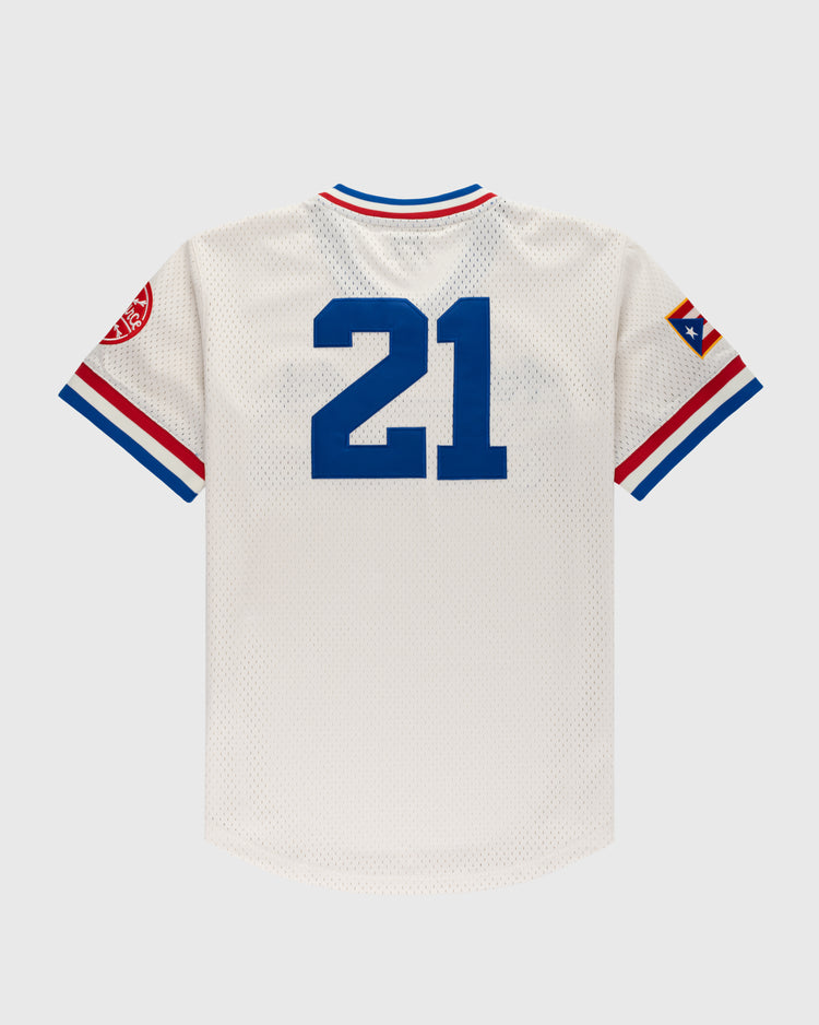 Ebbets Field Flannels Santurce Cangrejeros Mesh V-Neck Jersey