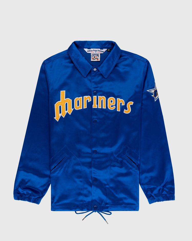 ebbets field flannels Seattle Mariners 1982 Satin Windbreaker Jacket