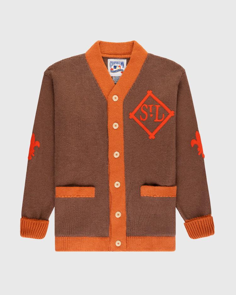 ebbets field flannels St. Louis Browns 1909 Wool Cardigan Sweater