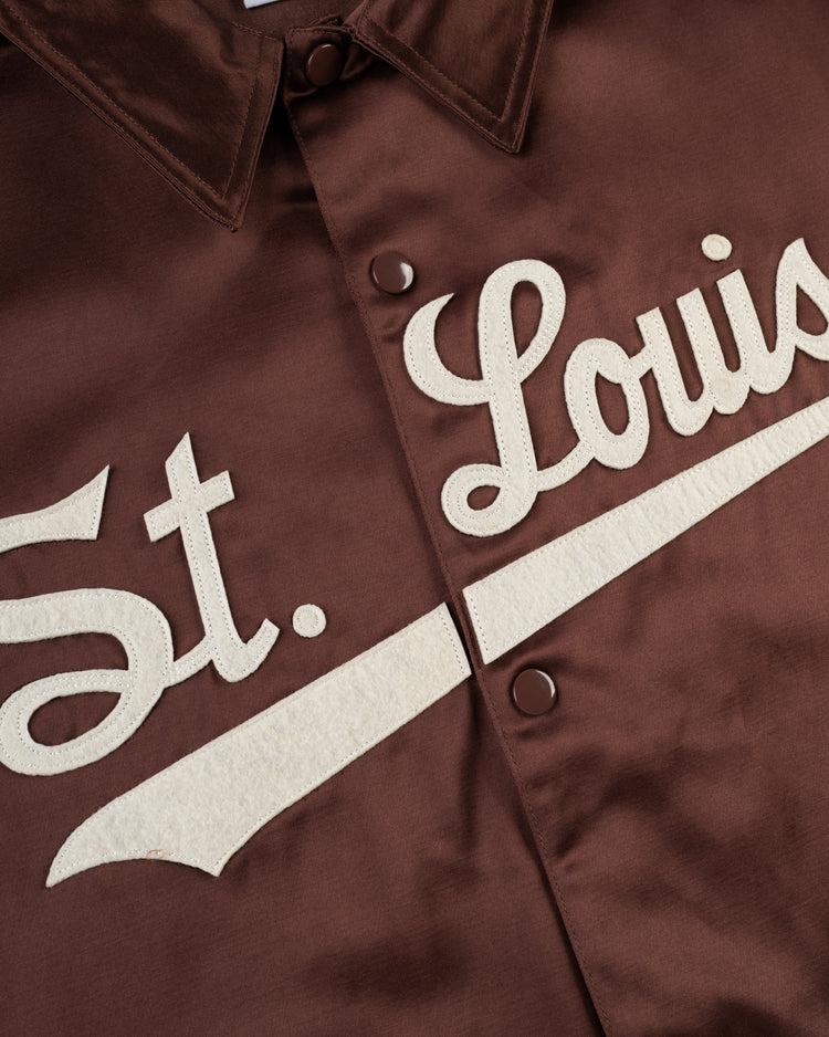 Ebbets Field Flannels St. Louis Browns 1952 Satin Windbreaker Jacket