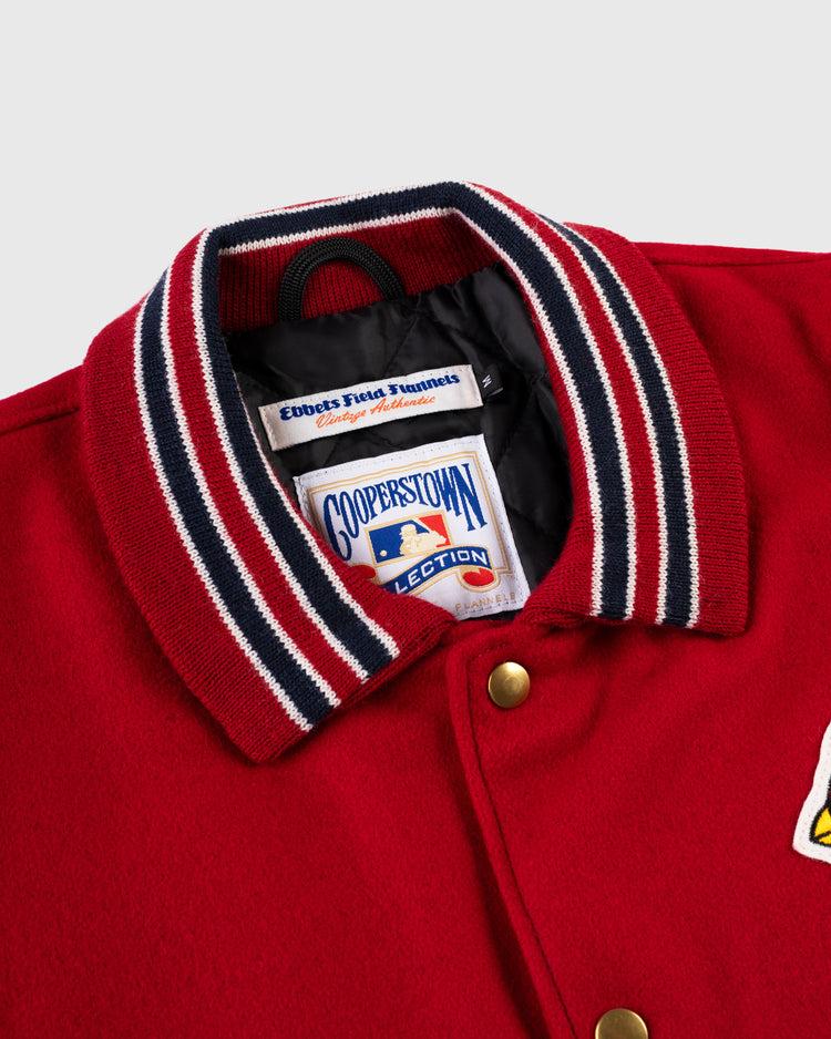 Ebbets Field Flannels St. Louis Cardinals 1940 Authentic Wool & Leather Jacket