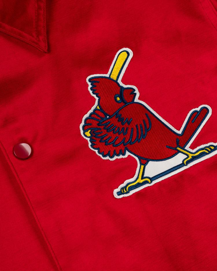 Ebbets Field Flannels St. Louis Cardinals 1970 Satin Windbreaker Jacket