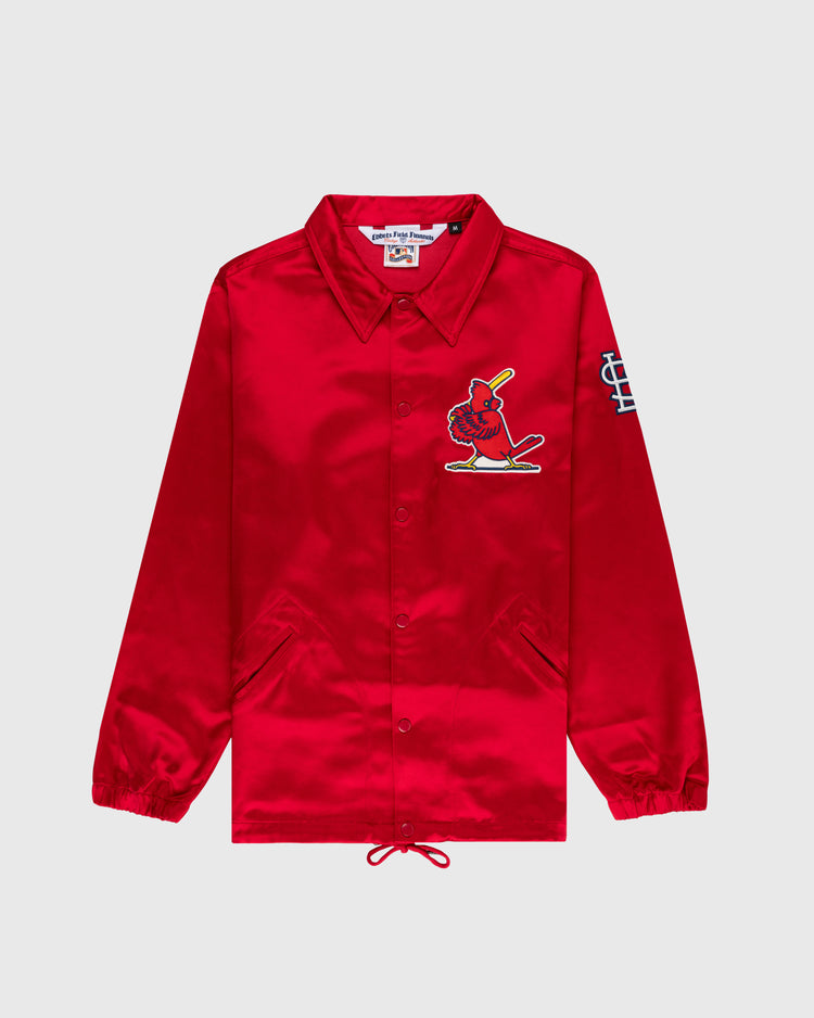 ebbets field flannels St. Louis Cardinals 1970 Satin Windbreaker Jacket