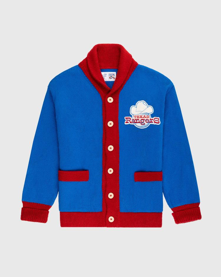 ebbets field flannels Texas Rangers 1972 Wool Shawl Collar Sweater ebbets field flannels Texas Rangers 1972 Wool Shawl Collar Sweater