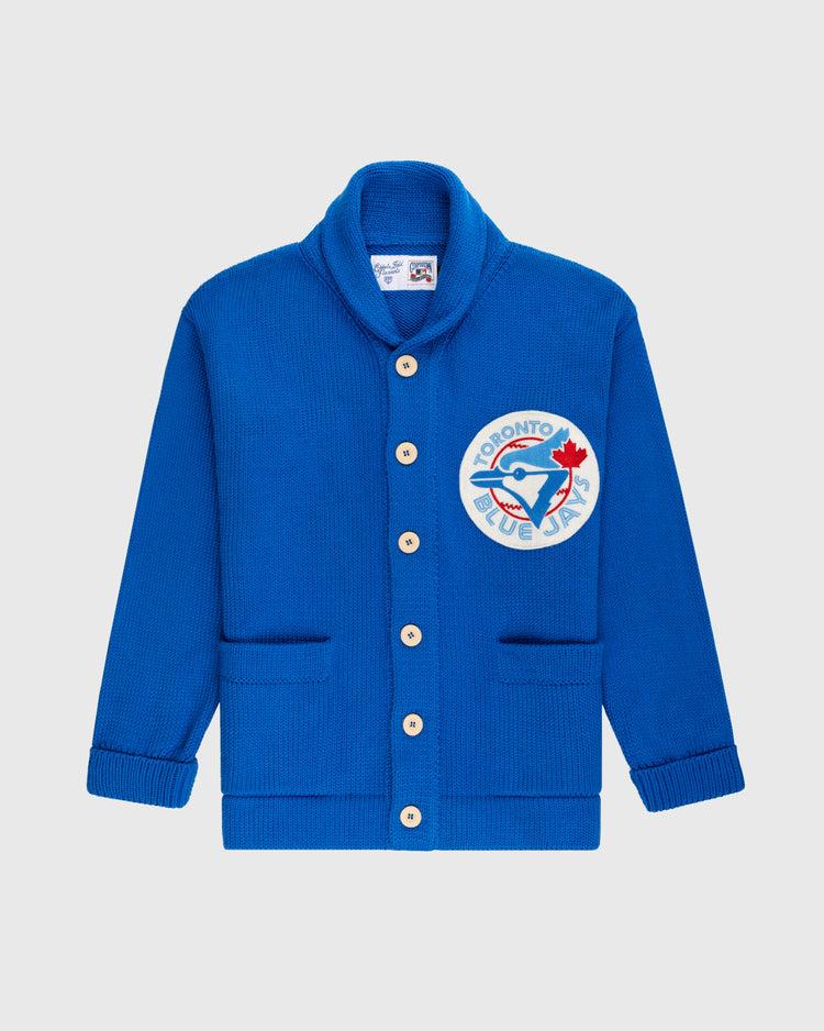 ebbets field flannels Toronto Blue Jays 1977 Wool Shawl Collar Sweater ebbets field flannels Toronto Blue Jays 1977 Wool Shawl Collar Sweater