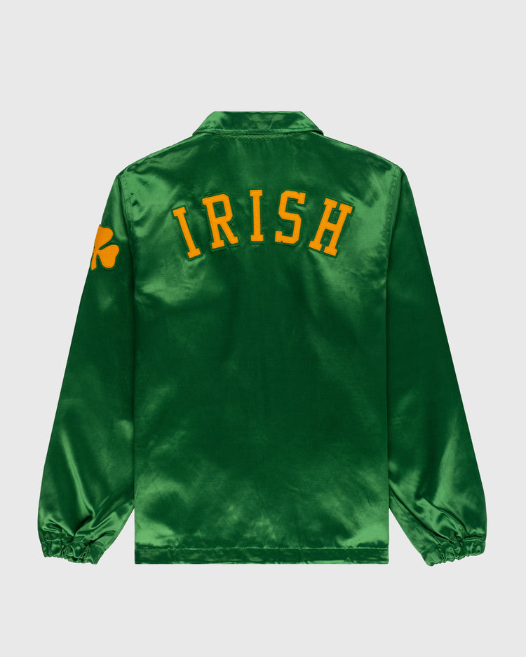 Ebbets Field Flannels University Of Notre Dame Satin Windbreaker Jacket