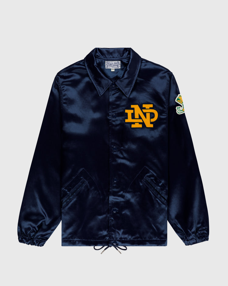 ebbets field flannels University of Notre Dame Satin Windbreaker Jacket