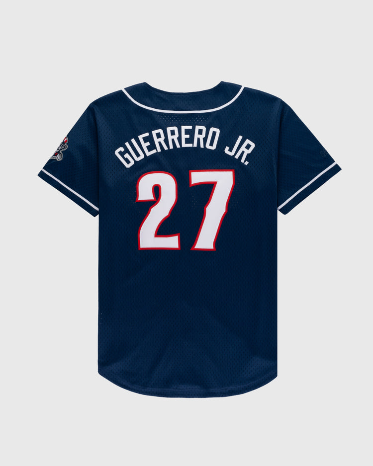 Ebbets Field Flannels Vladimir Guerrero Jr. New Hampshire Fisher Cats Mesh Button-Up Jersey