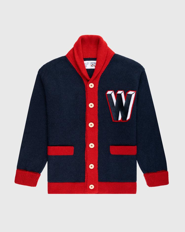 ebbets field flannels Washington Senators 1963-67 Wool Shawl Collar Sweater