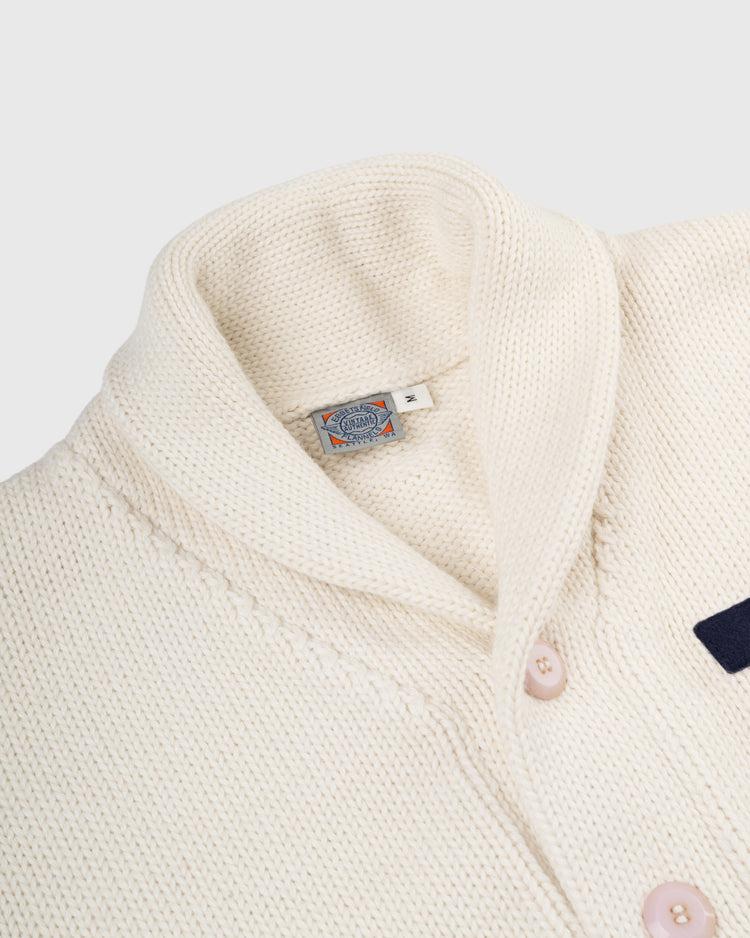 Ebbets Field Flannels Yale University 1923 Wool Shawl Collar Sweater