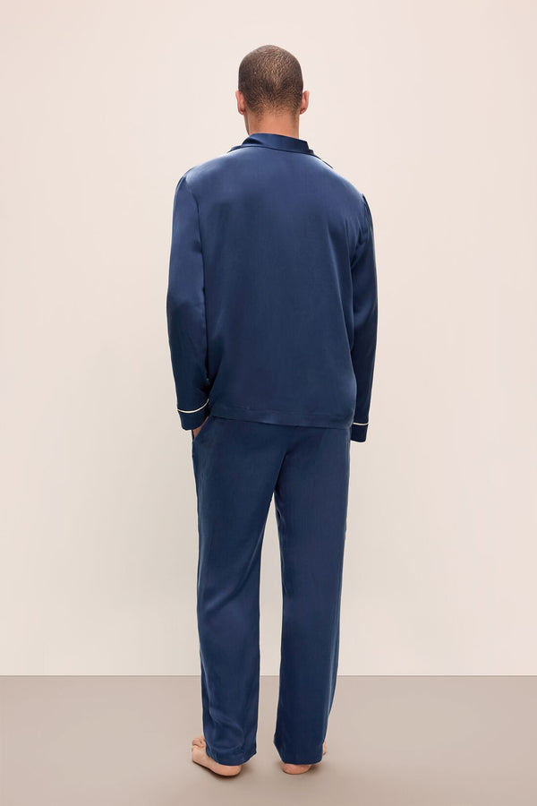 Eberjey Charles Washable Silk Long PJ Set