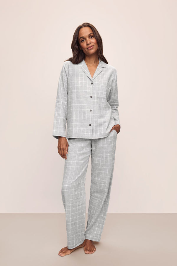 Eberjey Flannel Long PJ Set