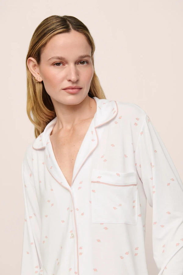 Eberjey Gisele Printed TENCEL™ Modal Long PJ Set