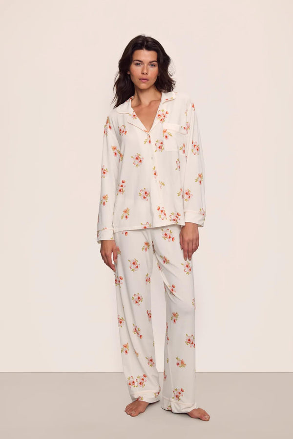eberjey Gisele Printed TENCEL™ Modal Long PJ Set