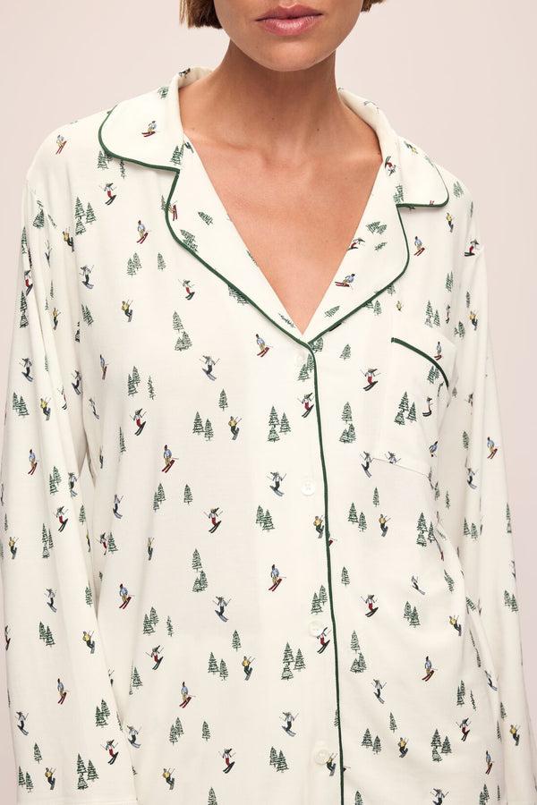 Eberjey Gisele Printed TENCEL™ Modal Long PJ Set