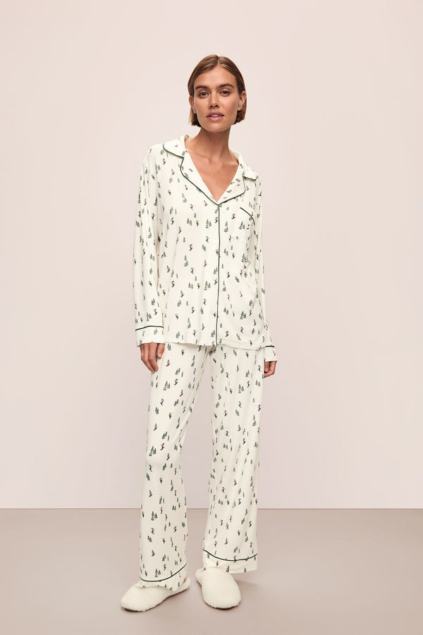 eberjey Gisele Printed TENCEL™ Modal Long PJ Set