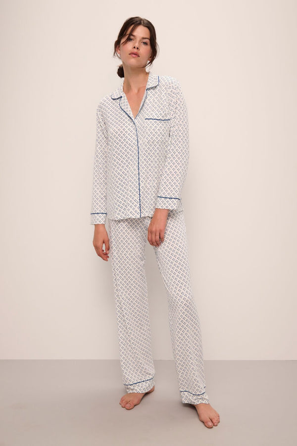 Eberjey Gisele Printed TENCEL™ Modal Long PJ Set