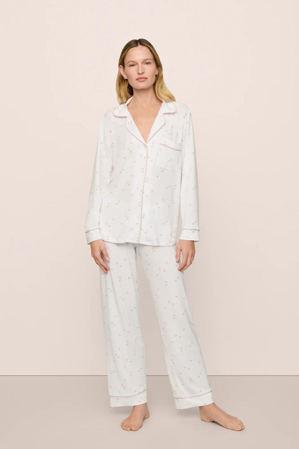 eberjey Gisele Printed TENCEL™ Modal Long PJ Set