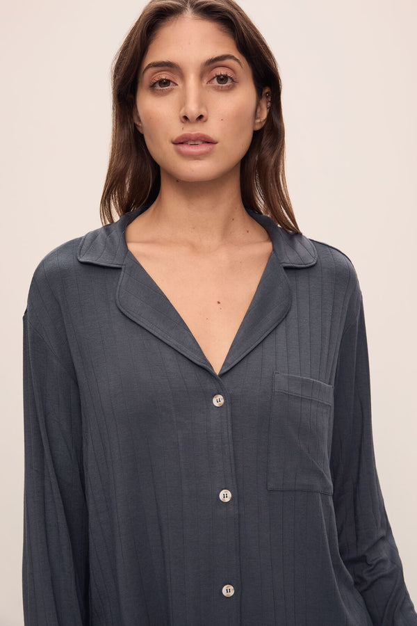 eberjey Gisele TENCEL™ Modal Rib Long PJ Set