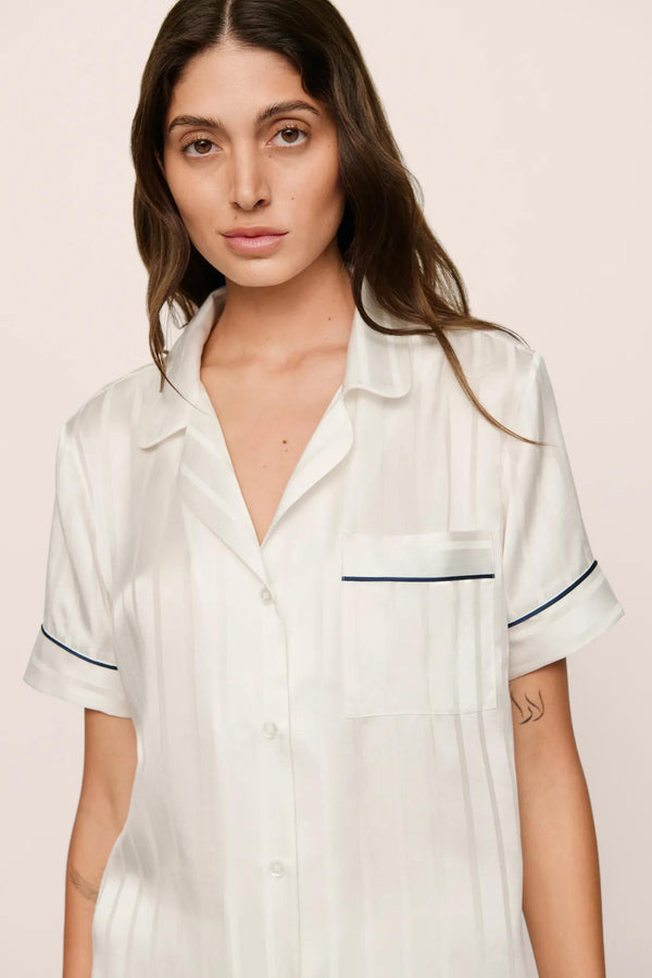 Eberjey Inez Washable Silk Jacquard Short PJ Set