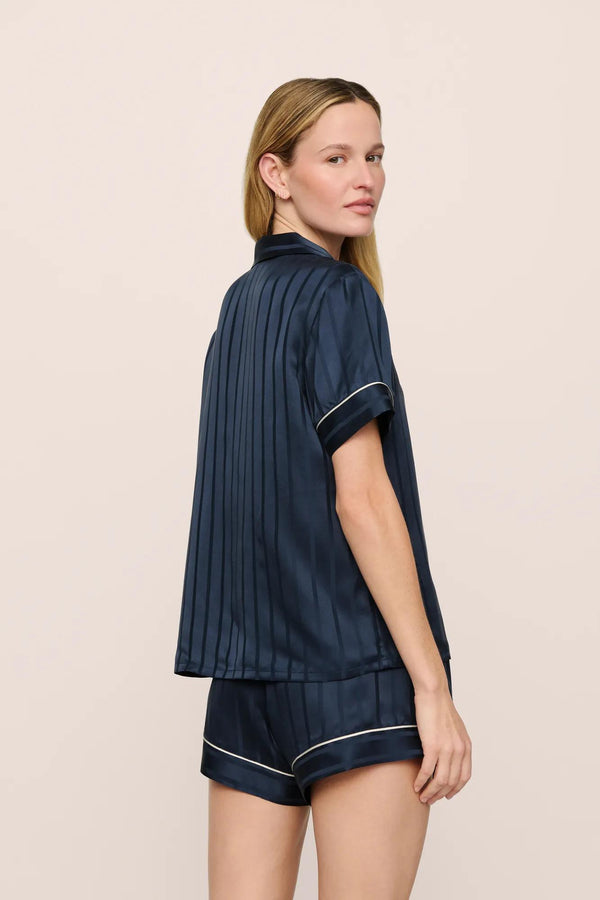 Eberjey Inez Washable Silk Jacquard Short PJ Set
