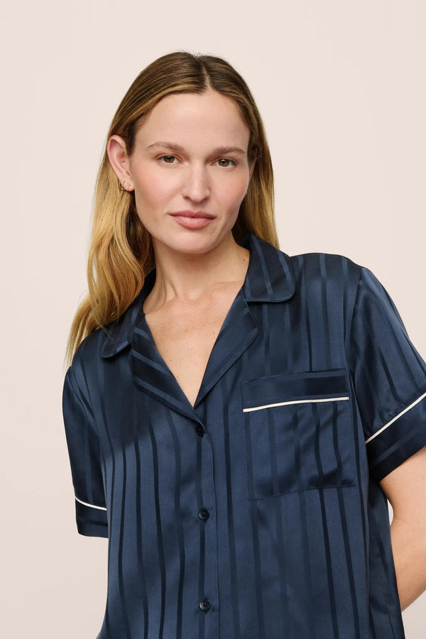 Eberjey Inez Washable Silk Jacquard Short PJ Set