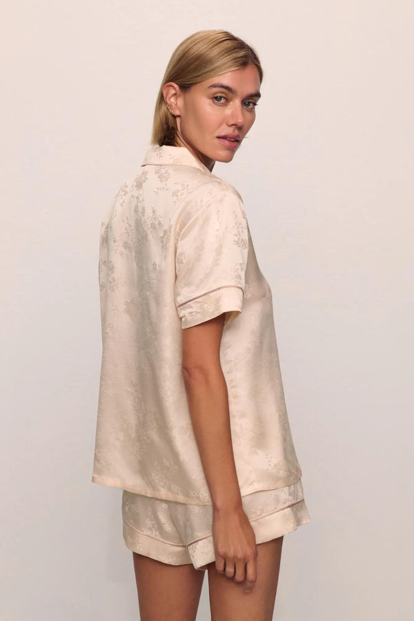 Eberjey Inez Washable Silk Jacquard Short PJ Set