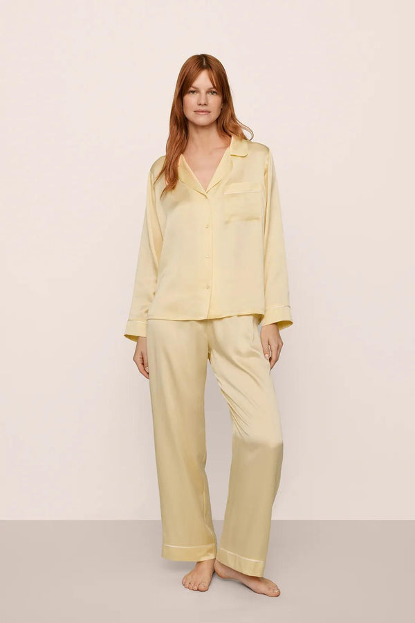 eberjey Inez Washable Silk Long PJ Set