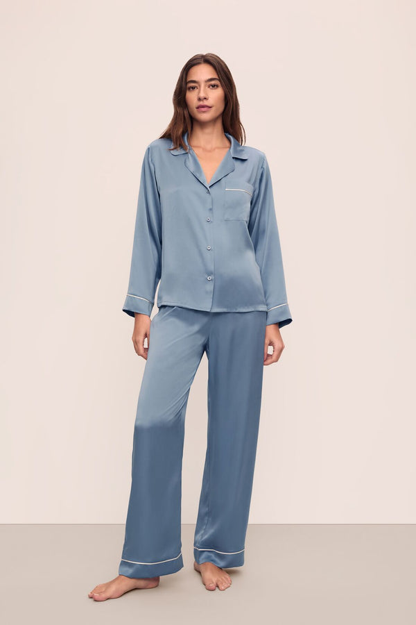 eberjey Inez Washable Silk Long PJ Set