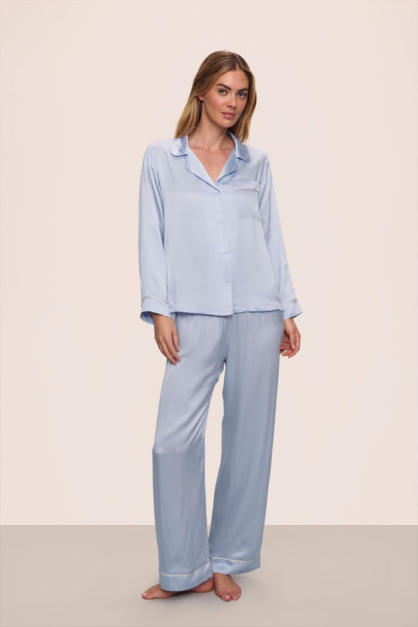eberjey Inez Washable Silk Long PJ Set