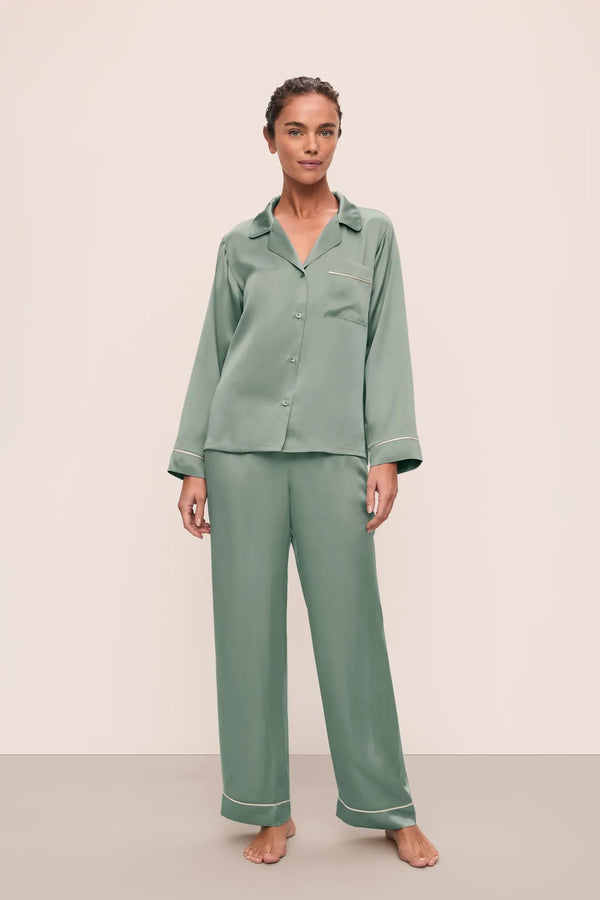 eberjey Inez Washable Silk Long PJ Set