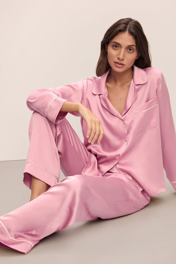 Eberjey Inez Washable Silk Long PJ Set