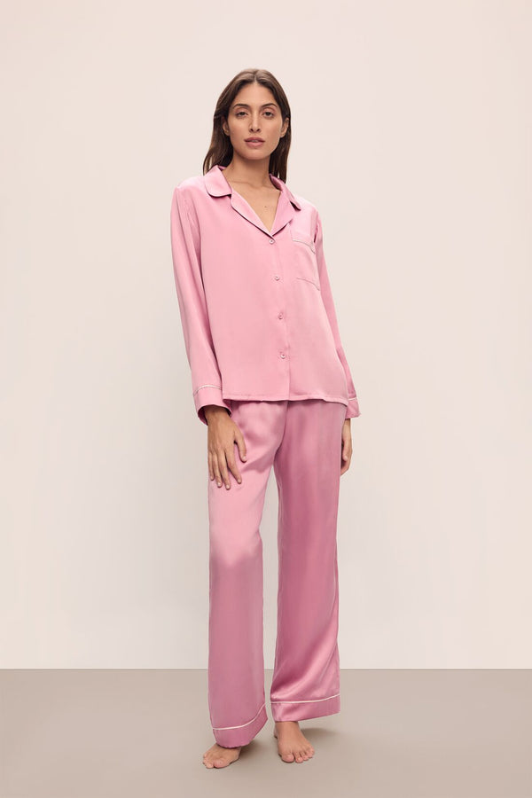 eberjey Inez Washable Silk Long PJ Set