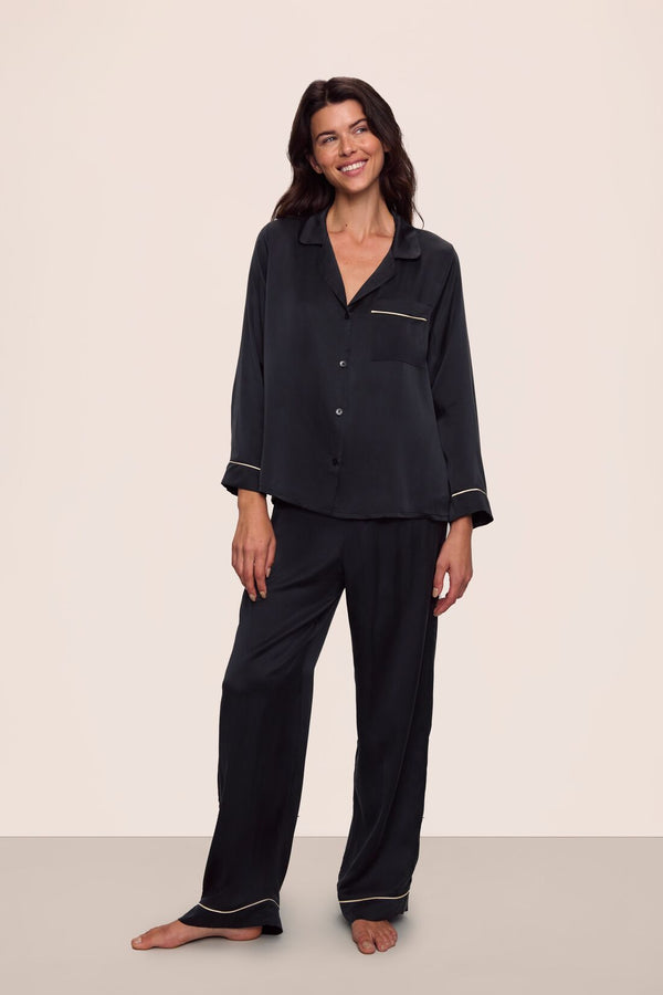 eberjey Inez Washable Silk Long PJ Set