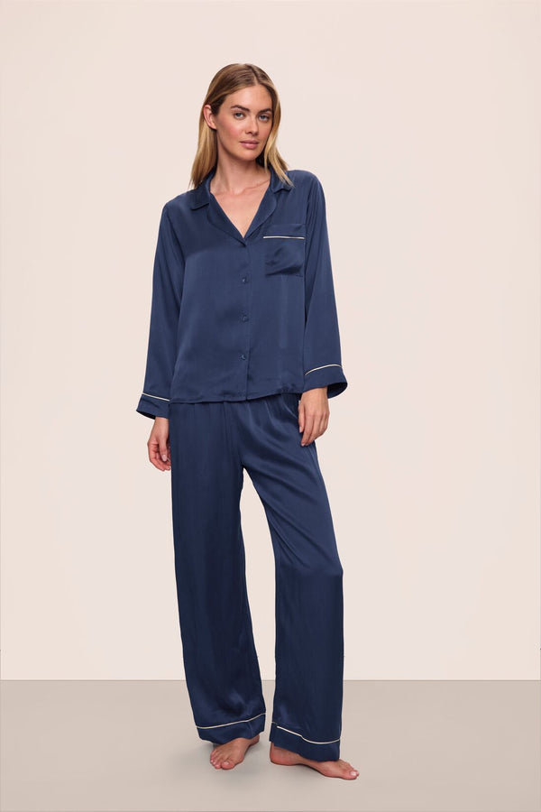 eberjey Inez Washable Silk Long PJ Set