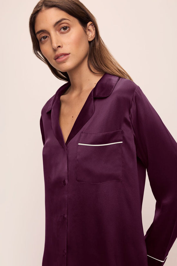 Eberjey Inez Washable Silk Long PJ Set