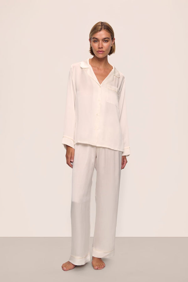 eberjey Inez Washable Silk Long PJ Set