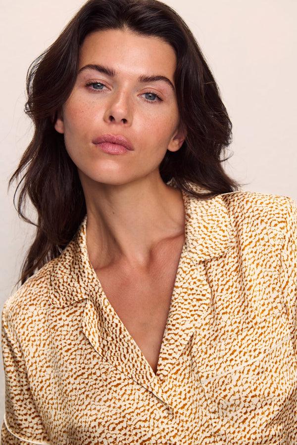 Eberjey Inez Washable Silk Printed Short PJ Set