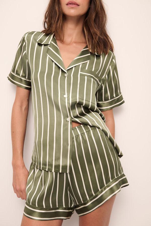 Eberjey Inez Washable Silk Printed Short PJ Set